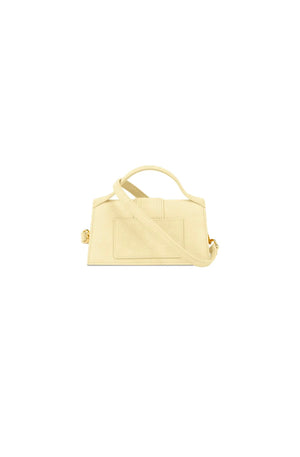 Borsa a Mano Jacquemus Le Grand Bambino giallo paglia con Tracolla Regolabile