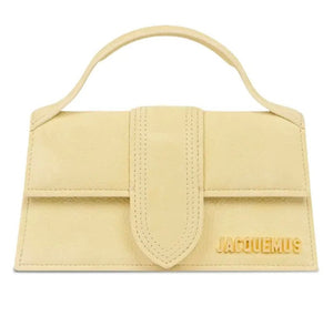 Borsa a Mano Jacquemus Le Grand Bambino giallo paglia con Tracolla Regolabile