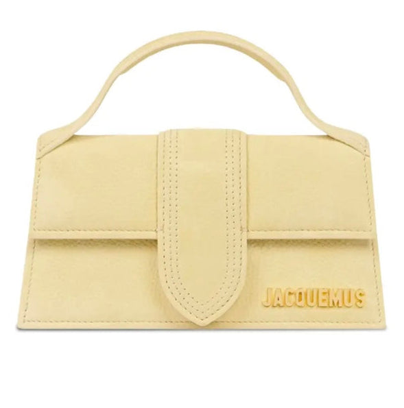 Borsa a Mano Jacquemus Le Grand Bambino giallo paglia con Tracolla Regolabile