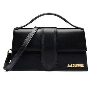 Borsa a Mano Jacquemus Le Grand Bambino Nera Chocolate con Tracolla Regolabile