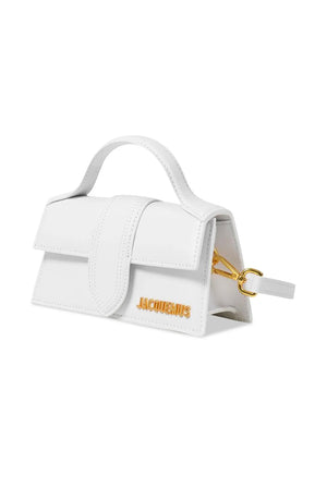 Borsa a Mano Jacquemus Bambino Mini Bianca con Tracolla Regolabile